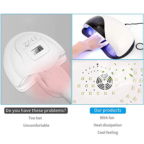 LIARTY 120W Portable Nail Dryers, to Quick Dry for Regular Nail Polish, Air &...