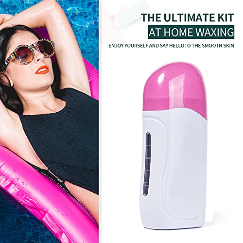 Portable Wax Warmer For Hair Removal, LIARTY Electric Depilatory Roll On Wax ...