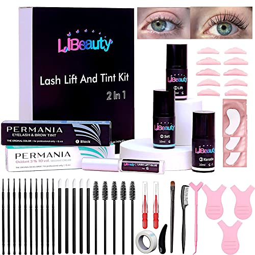 Libeauty Lash Lift And Tint Kit 2 in 1,Professional Lash Lift Kit and Lash Ti...