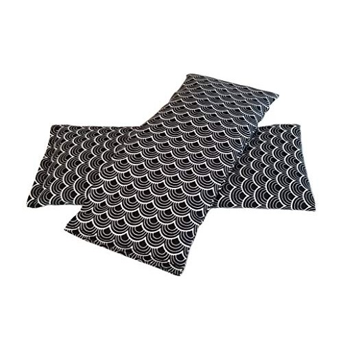 2 Hot/Cold Flaxseed Eye Pillows. 2 Microwavable Eye Pillows for Cold or Hot T...