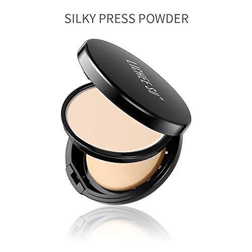 LICHEE SU Silky Press Powder Makeup, Smoothers Setting Powder,Two Way Translu...