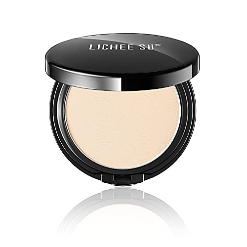 LICHEE SU Silky Press Powder Makeup, Smoothers Setting Powder,Two Way Translu...