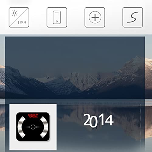 Licogel Digital Body Weight Scale Accurate Tempered Glass High Precision Heav...