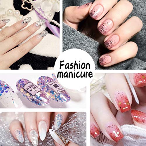 12 Color Chunky Nail Glitter Body Glitter Makeup Glitter for Face Body Eye Ha...