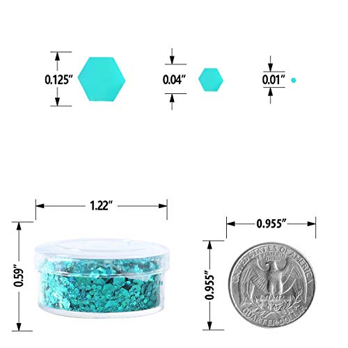 12 Color Chunky Nail Glitter Body Glitter Makeup Glitter for Face Body Eye Ha...