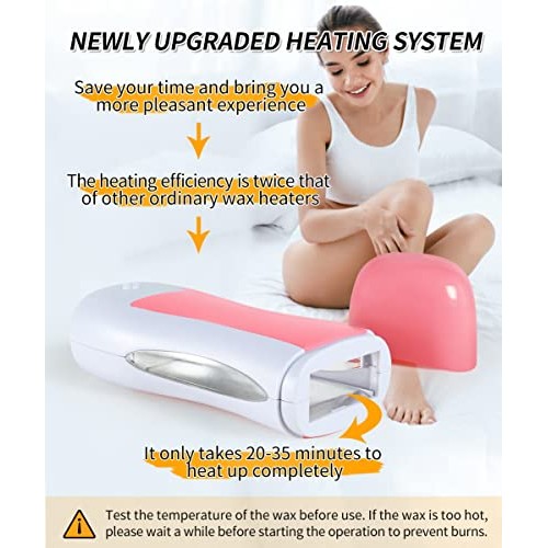 Roll On Wax, Waxing Kit for Women, Waxing Kit for Sensitive Skin, Rose & Hone...