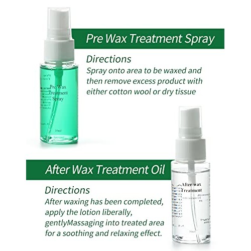 Roller Waxing Kit for Sensitive Skin, Aloe roll on wax cartridge warmer for a...