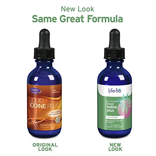 Life-flo Iodine Plus Drops | 150 mcg Iodine Per Serving | Healthy Thyroid, En...