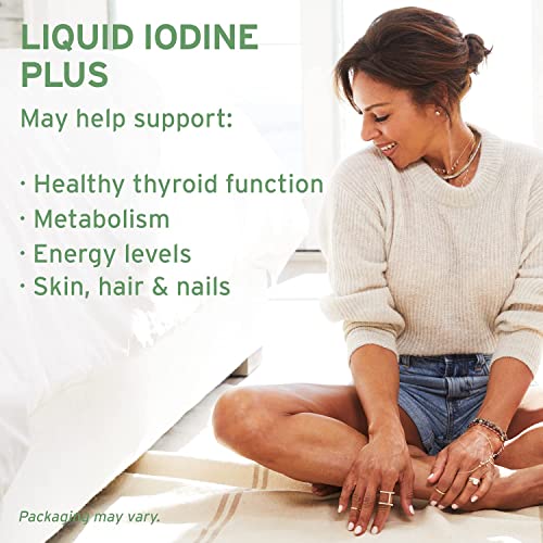 Life-flo Iodine Plus Drops | 150 mcg Iodine Per Serving | Healthy Thyroid, En...