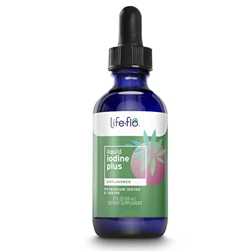 Life-flo Iodine Plus Drops | 150 mcg Iodine Per Serving | Healthy Thyroid, En...