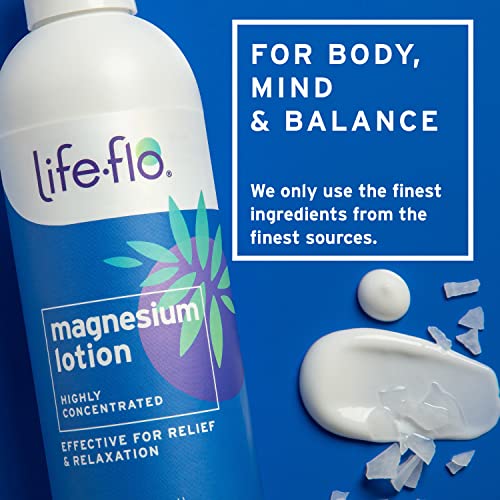Life-flo Magnesium Lotion, Unscented Massage & Body Lotion, Relief & Relaxati...