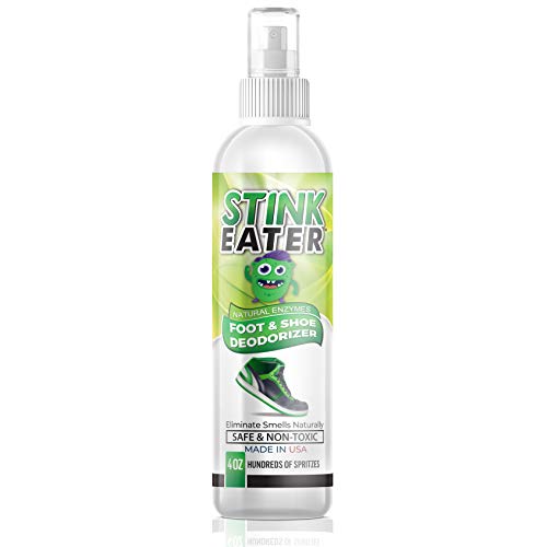 Stink Eater Natural Enzyme Shoe Deodorizer Spray, Foot Odor Eliminator & Fres...