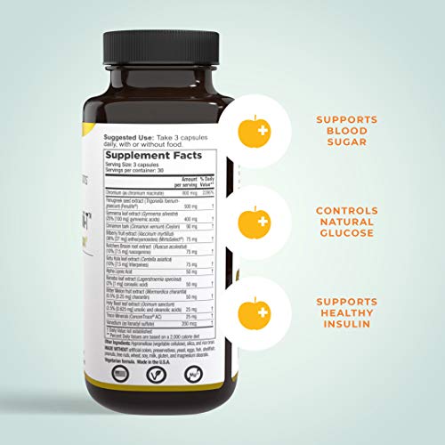 LifeSeasons - Glucose Stabili-T - Natural Blood Support Supplement - with Cin...