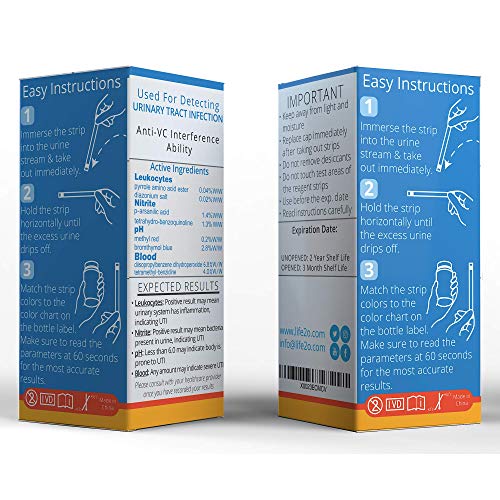 Complete 4-in-1 Urinary Tract Infection Test Strips 50ct, Urine Test Strips f...