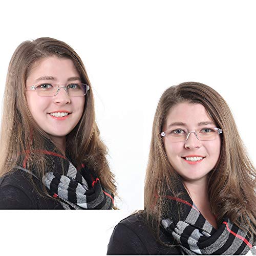 4 Pairs Reading Glasses, Blue Light Blocking Glasses, Computer Reading Glasse...