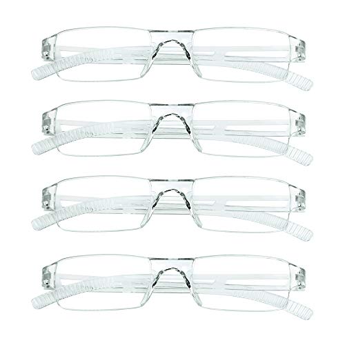 4 Pairs Reading Glasses, Blue Light Blocking Glasses, Computer Reading Glasse...