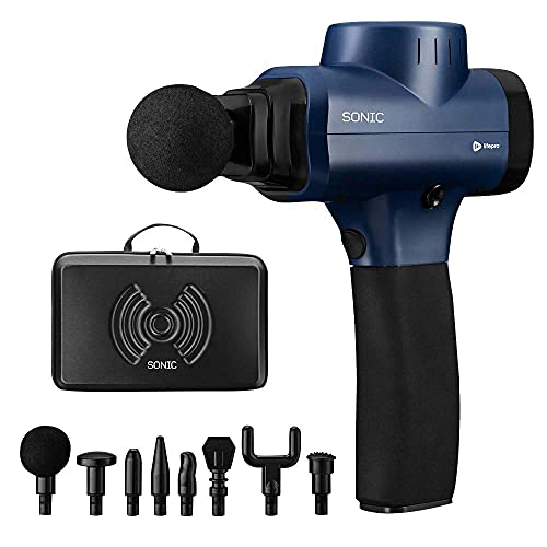 Sonic Handheld Percussion Massage Gun - Deep Tissue Massager for Sore Muscle ...