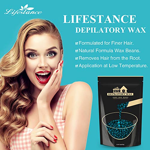Hard Wax Beads, Lifestance 1lb Waxing Beads, Brazilian Bikini Wax with 10 App...