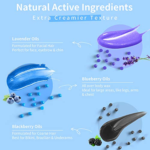 Lifestance Waxing Kit, Design for Sensitive Skin, Wax Warmer Hair Removal for...