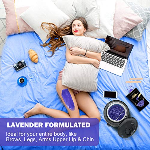 Lifestance Waxing Kit Hair Removal Starter Wax Warmer Kit with 47 Wax Accesso...