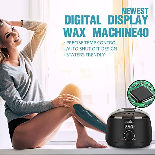 Lifestance Waxing Kit- L2 Digital Wax Warmer Hair Removal Kit- 4 Packs of Wax...