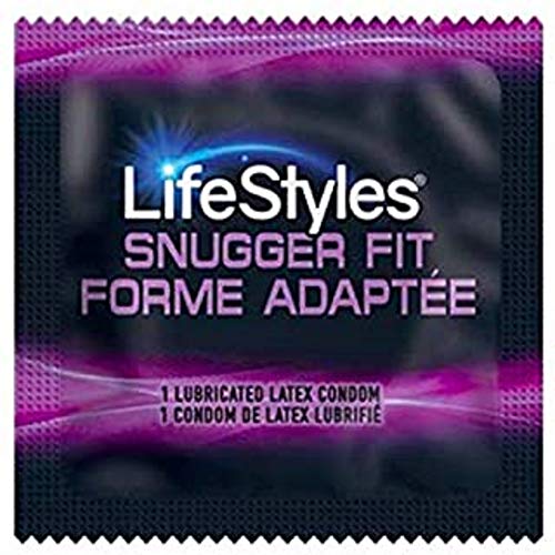 Lifestyles Snugger Fit Condoms. 25 Pieces. Latex, Lubricated