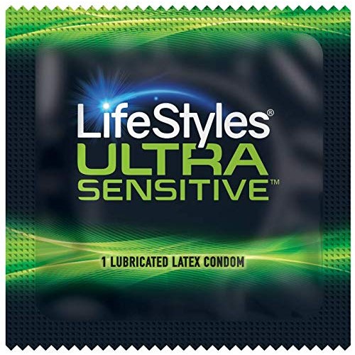 LifeStyles Ultra Sensitive Natural Feeling Lubricated Latex Condoms, 40 Count