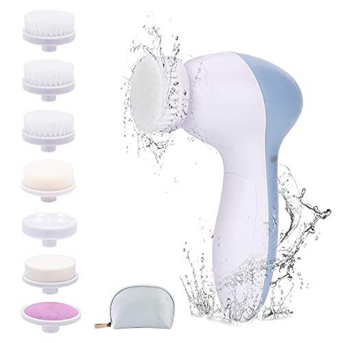 8-in-1 Facial Brush Set, Waterproof Facial Cleansing Brush Exfoliating Brush ...