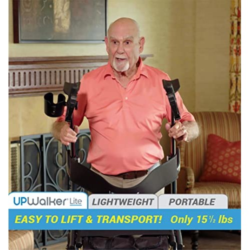 UPWalker Lite Original Upright Walker – Lightweight, Stand Up Rollator Walker...