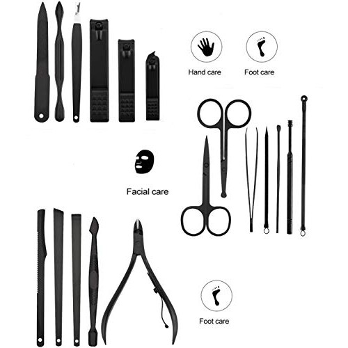 Manicure Set-18 IN 1 Stainless Steel Nail Care Set-Professional Ingrown Toena...