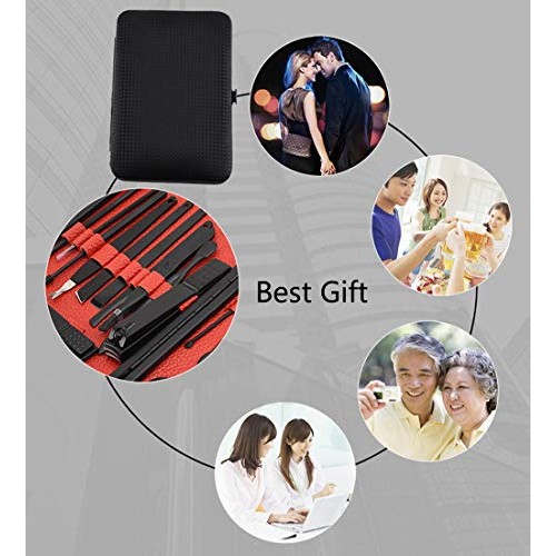 Manicure Set-18 IN 1 Stainless Steel Nail Care Set-Professional Ingrown Toena...