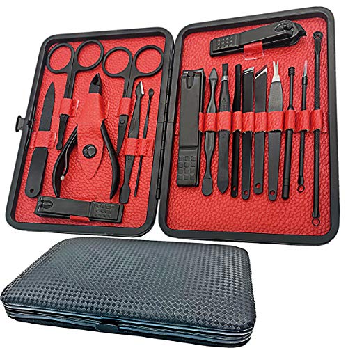 Manicure Set-18 IN 1 Stainless Steel Nail Care Set-Professional Ingrown Toena...