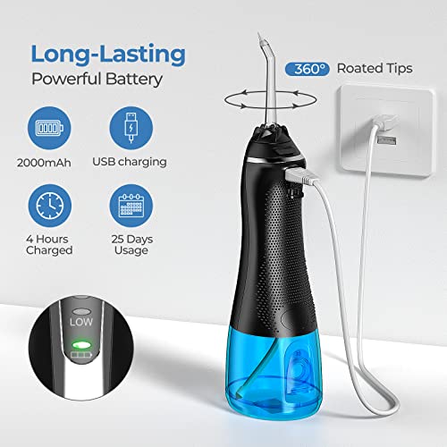 LIFORMERS Cordless Water Flosser for Teeth, Gums, Braces, Dental Care Floss 5...