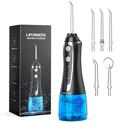 LIFORMERS Cordless Water Flosser for Teeth, Gums, Braces, Dental Care Floss 5...
