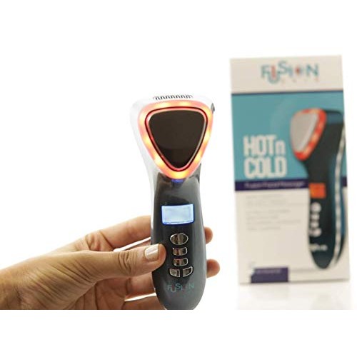 Lift Care Fusion Skin Hot & Cold Dual Facial Massager Facial Device w/Red &Bl...