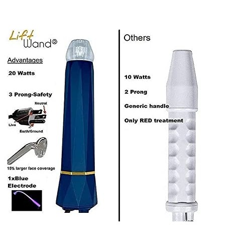 Lift Wand Professional High Frequency Includes 7 Electrodes, and Aluminum Cas...