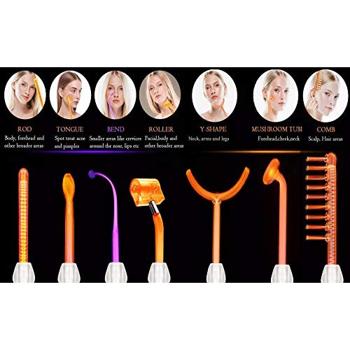 Lift Wand Professional High Frequency Includes 7 Electrodes, and Aluminum Cas...