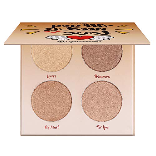 Highlighter Palette，Highlighter Makeup Palette, Glow Bronzer Highlighter Pow...