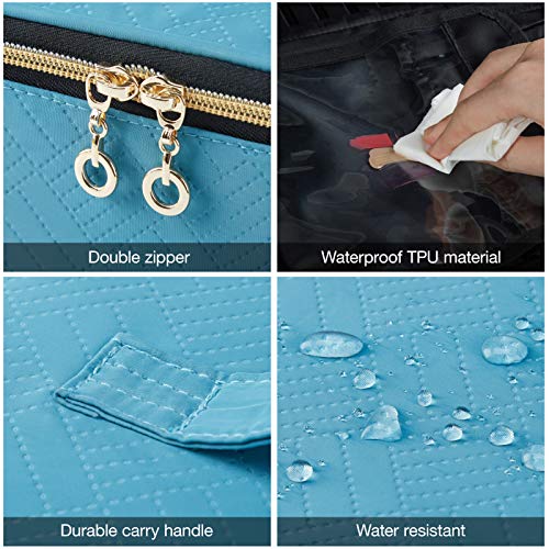 Travel Makeup Bag, LIGHT FLIGHT Large Cosmetic Bag for Women Makeup Case Orga...