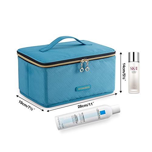 Travel Makeup Bag, LIGHT FLIGHT Large Cosmetic Bag for Women Makeup Case Orga...