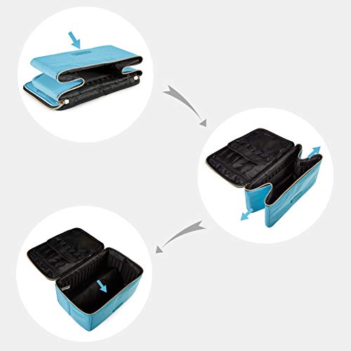 Travel Makeup Bag, LIGHT FLIGHT Large Cosmetic Bag for Women Makeup Case Orga...