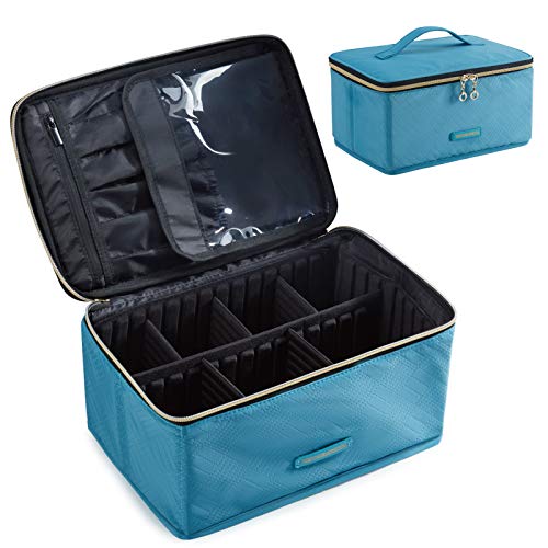 Travel Makeup Bag, LIGHT FLIGHT Large Cosmetic Bag for Women Makeup Case Orga...