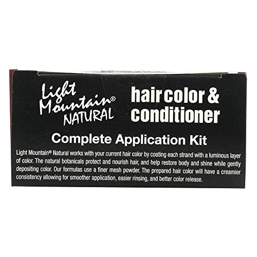 Light Mountain Natural Hair Color & Conditioner, Medium Brown, 4 oz (113 g) (...