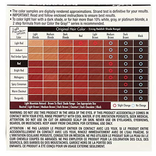 Light Mountain Natural Hair Color & Conditioner, Red, 4 oz (113 g) (Pack of 3)