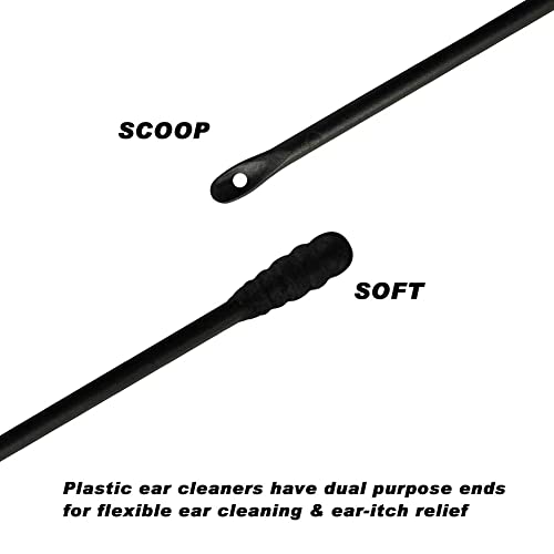 Lightwind 60 Count Ear Wax Removal, Disposable Ear Cleaner with Spiral Cotton...