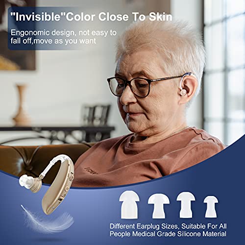 Hearing Aids for Seniors Rechargeable with Noise Cancelling, Nano Hearing Aid...