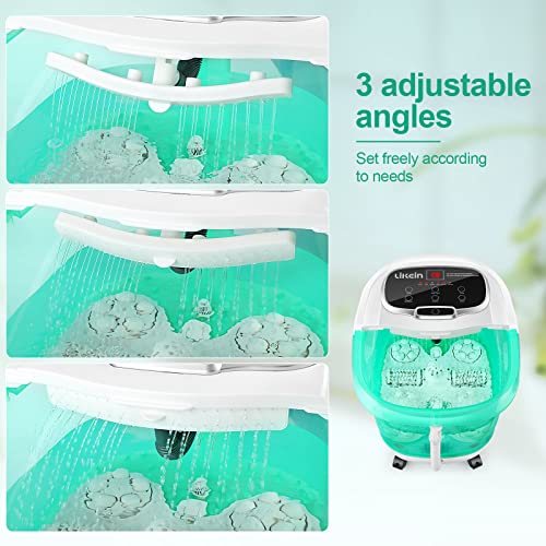 Foot Spa with Heat and Massage and Jets with Motorized Rollers, Foot Massager...