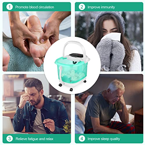 Foot Spa with Heat and Massage and Jets with Motorized Rollers, Foot Massager...