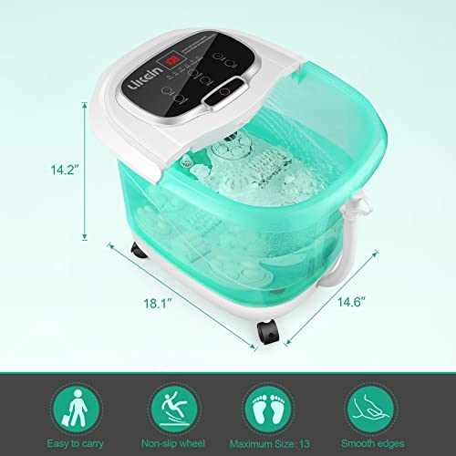 Foot Spa with Heat and Massage and Jets with Motorized Rollers, Foot Massager...