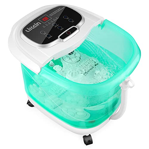 Foot Spa with Heat and Massage and Jets with Motorized Rollers, Foot Massager...